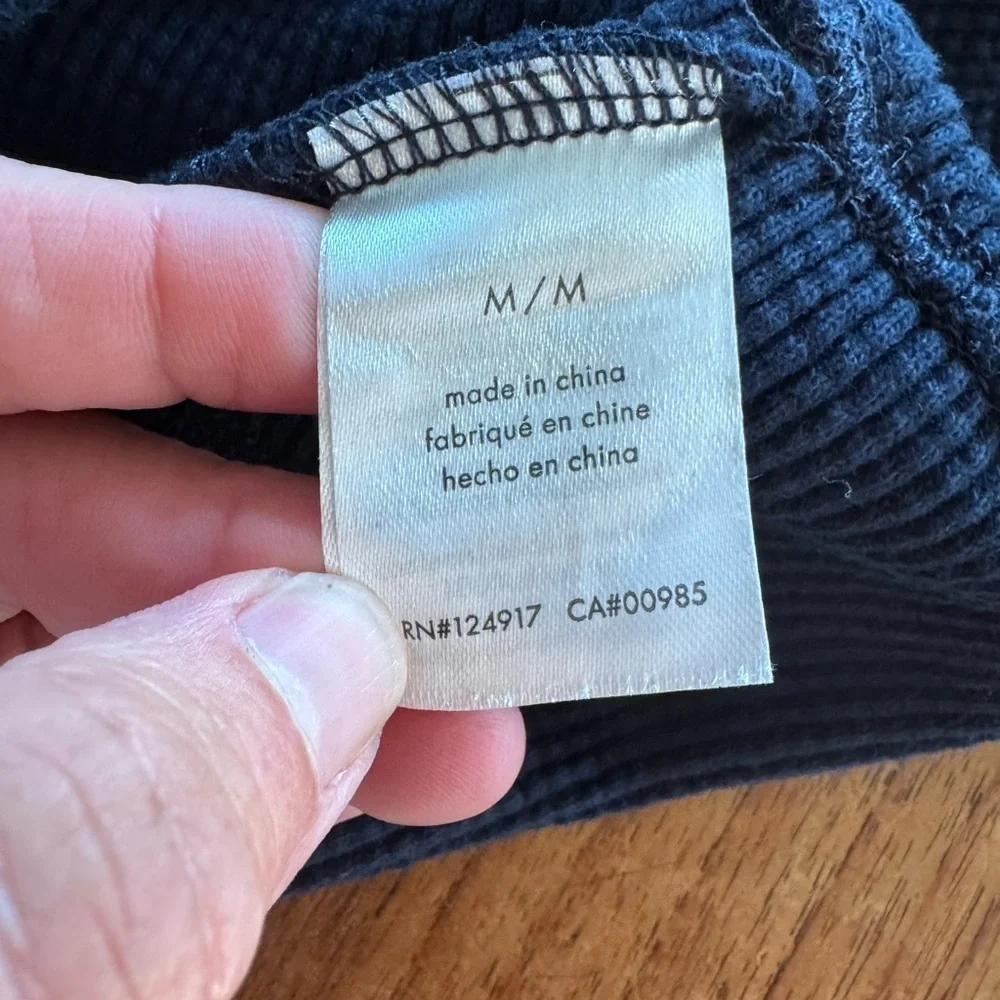 Onia Waffle Knit Bralette Deep Navy / Medium / $75 retail